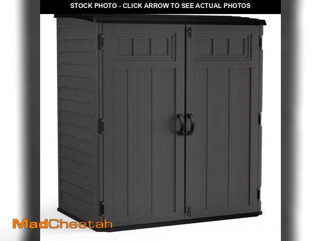 Lot 74-12294762 - Suncast 106 Cubic ft Extra Large Vertical Outdoor Resin Storage Shed - UNUSED