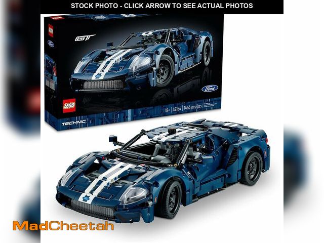 Lot 74-14587753 - LEGO Technic 2022 Ford GT Building Set for Adults - Collectible Kit W/Authentic Features, Ages 18+ -...