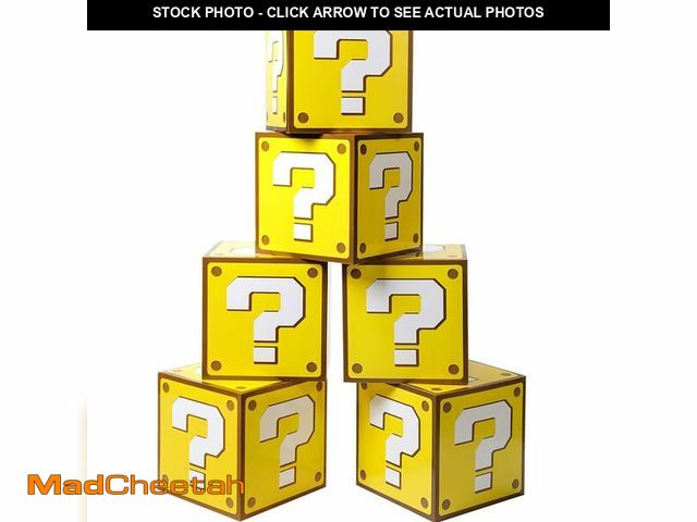 Lot 74-13965819 - SUYEPER 6PCS Big Question Boxes For Birthday Party Game Party Favor Props Boxes (11.8 x 11.8 Inch) -...