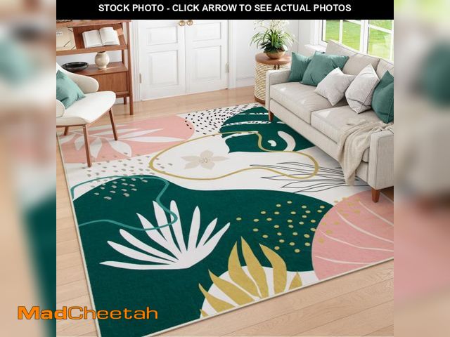 Lot 74-12160425 - Lahome Washable 8x10 Rug - Non-Slip Living Room Rugs 8x10 Ultra-Thin Large Soft Bedroom Rugs, Boho B...