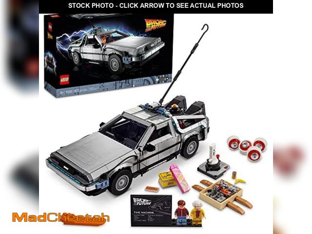 Lot 74-12147712 - LEGO Icons Back to The Future Time Machine 10300, Model Car Building Kit Based on The Delorean from ...