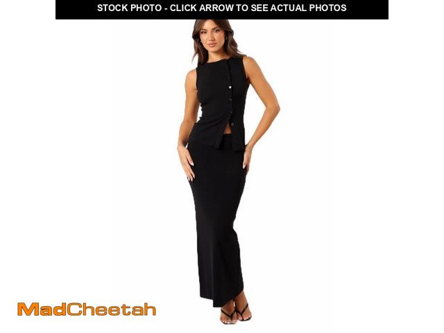 Lot 74-14300831 - Petal &amp; Pup Adeline Two Piece Set - Black XS - USED