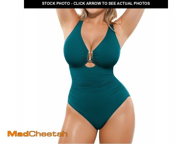 Lot 74-14152750 - SHAPELLX Tummy Control Swimsuits Women Bathing Suit V Neck Shapewear Swimsuits Women Plus Size Swimw...