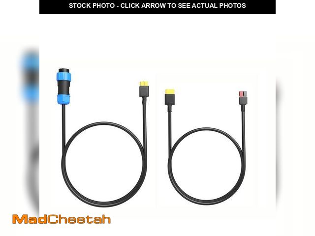 Lot 74-12705437 - RV Cable 12V/30A, Aviation Plug to XT60 Connector to SPC45 Cable for Portable Power Station AC200MAX...