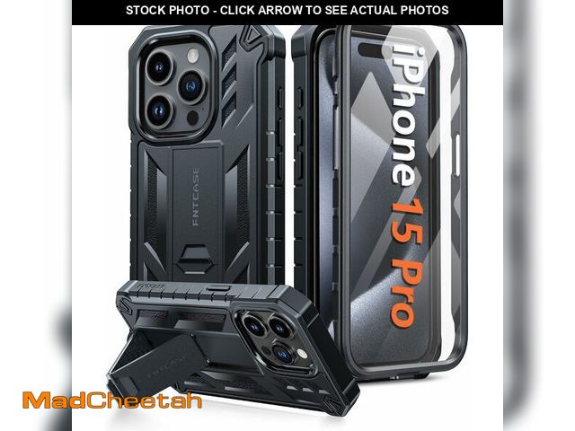 Lot 74-14334047 - FNTCASE for iPhone 15 Pro Case: Military Grade Drop Proof Rugged Protective Cell Phone Cover with Ki...