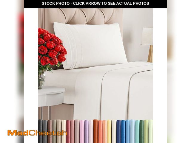 Lot 74-13575683 - Twin XL Size 3 Piece Sheet Set - Comfy Breathable &amp; Cooling Bed Sheets Set - Hotel Luxury Beddin...