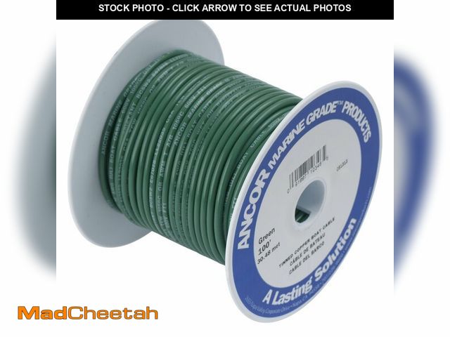 Lot 74-12698111 - Ancor Marine Grade Primary Wire and Battery Cable (Green, 100 Feet, 16 AWG) (102310) - UNUSED