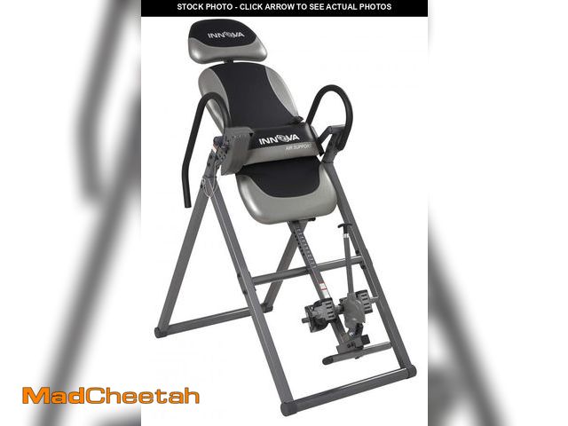 Lot 74-12290382 - Innova ITX9900 Inversion Table with Air Lumbar Support, Black/Gray - UNUSED