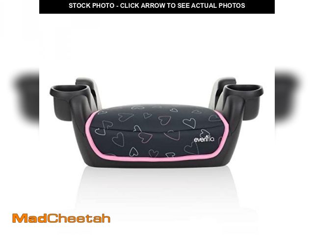 Lot 74-12399733 - Evenflo GoTime No Back Booster Car Seat (Amore Pink) - UNUSED