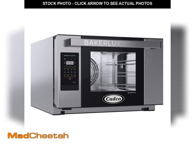 Lot 74-12445152 - Cadco XAFT-03HS-GD 23-5/8" Bakerlux GO Half-Size Heavy-Duty Countertop Digital Convection Oven for R...
