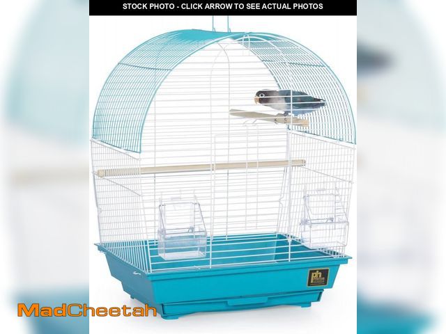 Lot 74-12399264 - Prevue Pet Products South Beach Dome Top Bird Cage, Teal (SP50071),14 1/8" L x 11 1/4" W x 18 1/8" H...
