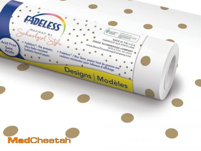 Lot 74-12399743 - Fadeless Schoolgirl Style Bulletin Board Paper, Little Miss, 47.25" x 50', 1 Roll - UNUSED