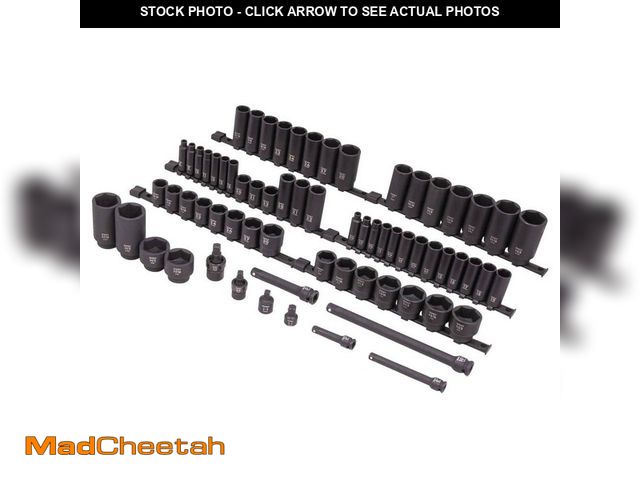 Lot 74-14182660 - *SCRATCHED* SUNEX TOOLS 68 Piece Mixed Dr Master Impact Socket Set *SCRATCHED*  - USED