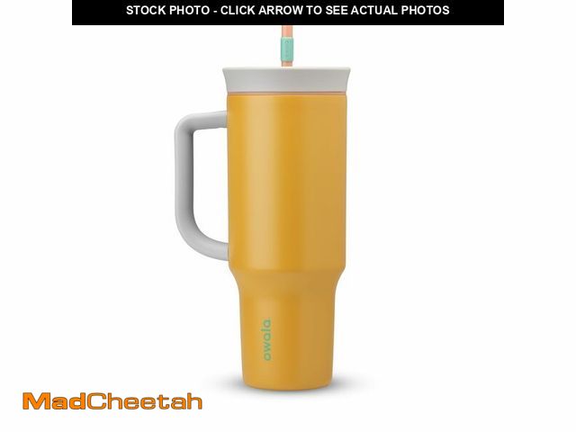 Lot 74-13203798 - Owala Stainless Steel Triple Layer Insulated Travel Tumbler with Spill Resistant Lid, Straw, and Car...