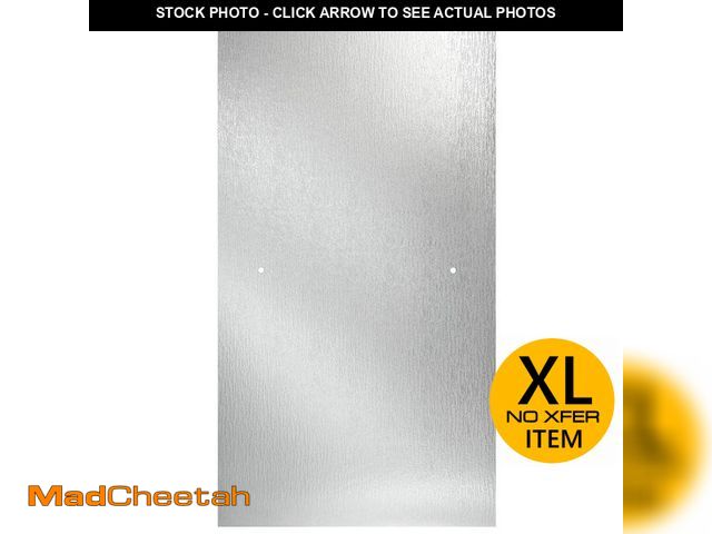 Lot 74-13019164 - Delta 27-3/8 in. x 63-1/8 in. x 1/4 in. (6mm) Frameless Pivoting Shower Door Glass Panel in Rain (Fo...