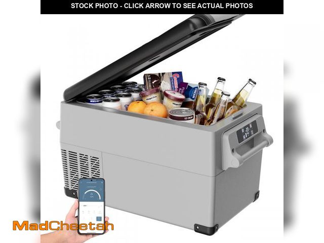 Lot 74-12171782 - Simzlife 12 Volt Car Refrigerator, 37QT(35L) RV Refrigerator, Freezer Fridge Cooler DC &amp; AC, for...