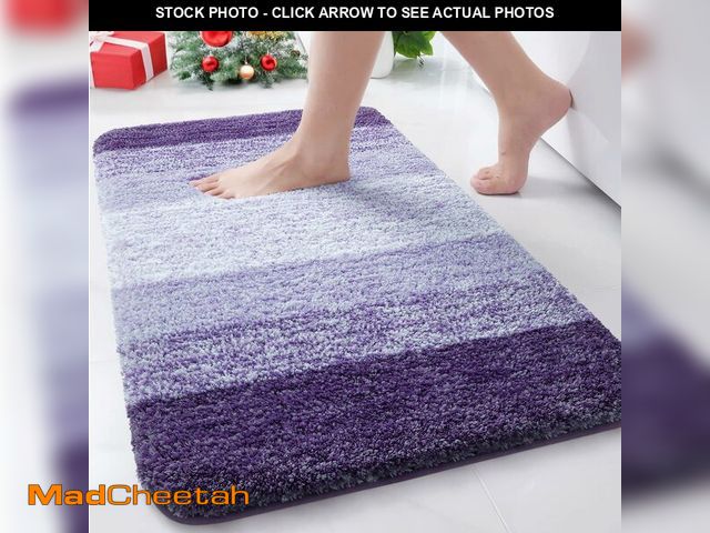 Lot 74-12698292 - Arotive Microfiber Bathroom Rugs, Shaggy Soft and Absorbent Bath Rug, Non-Slip, Thick Plush Machine ...