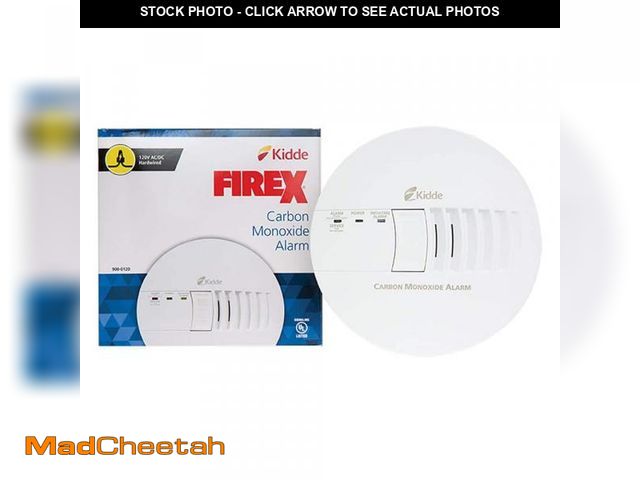 Lot 74-12413833 - Kidde Firex Hardwired Carbon Monoxide Detector with LED Light, Interconnectable, 9V Backup Battery -...