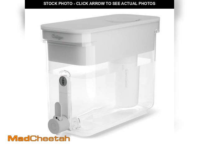 Lot 74-14207686 - Culligan with ZeroWater Technology 32-Cup Water Filter Dispenser Ã¢â¬â Includes 5-Stage Advanced ...