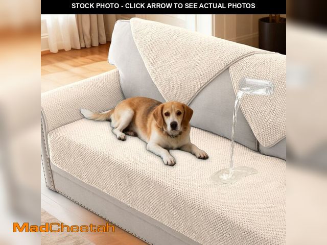 Lot 74-13950312 - H.VERSAILTEX Waterproof Couch Cover Plush Sofa Cover for Armrest Backrest Fuzzy Soft Anti Slip Washa...