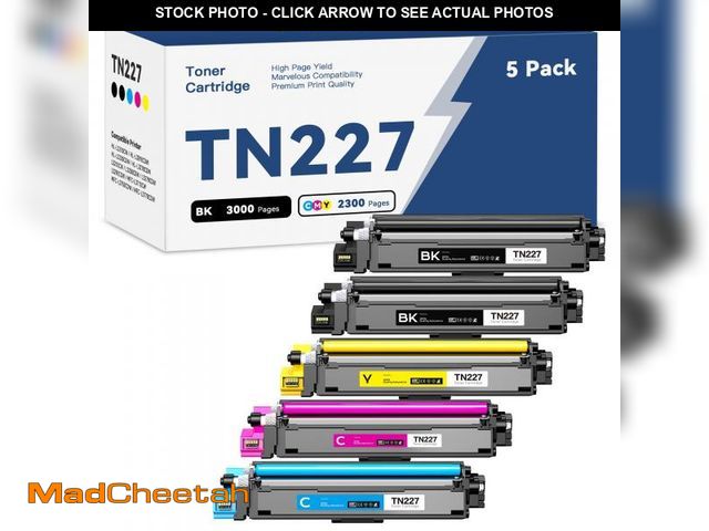 Lot 74-12314131 - TN227 Toner Cartridge High Yield Replacement for Brother TN-227 TN223 TN 227BK 227C 227M 227Y to Wor...