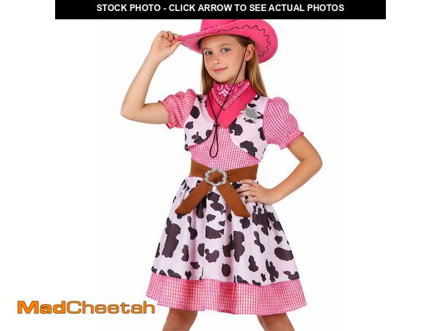 Lot 74-13963829 - Nuehoryu Cowgirl Costume for Girls Western Outfit with Cowgirl Hat for Halloween Western Rodeo Dress...