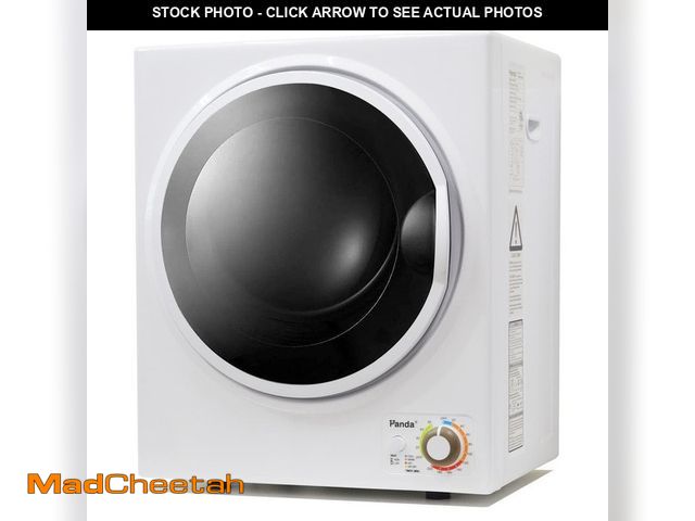 Lot 74-14193198 - Panda 1.50 cu. ft. White and Black Electric Compact Portable Laundry Dryer - UNUSED
