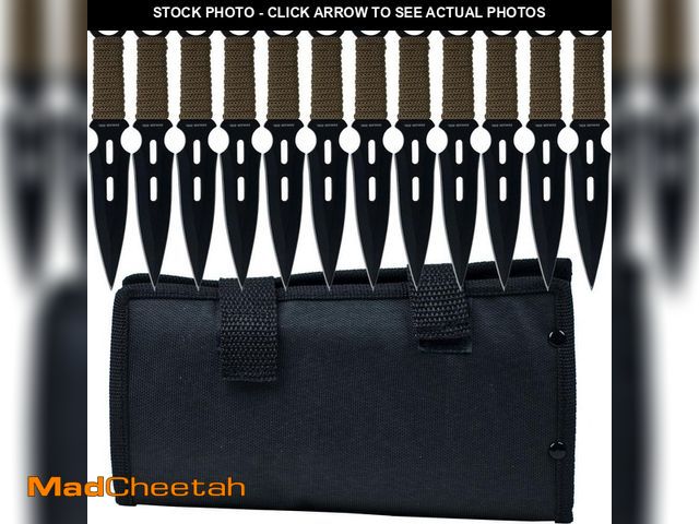 Lot 74-12465481 - *SEE DETAILS* Whetstone 12-Piece Kunai Throwing Knife Set *SEE DETAILS*  - USED