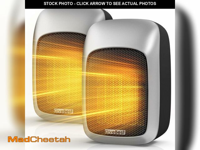 Lot 74-13543423 - GiveBest Plug in Wall Space Heater with Remote, 800W Small Wall Outlet Heater with Adjustable Thermo...