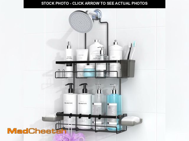 Lot 74-14377710 - AKTECKE Shower Caddy Hanging Bathroom Organizer: Rustproof Shelf for Inside Shower - No Drilling Rac...