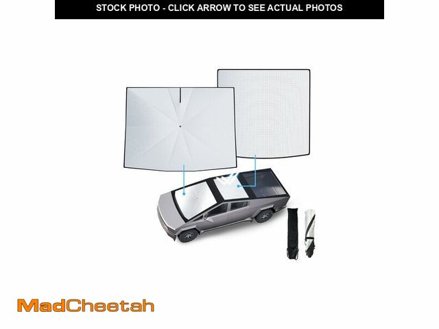 Lot 74-12587282 - Only Compatible for Tesla Cybertruck Windshield &amp; Roof Sunshade Cover 2024-2025 - SPEMER 2PCS Up...