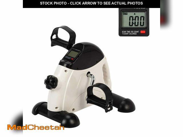 Lot 74-14324375 - Zimtown Under Desk Bike Pedal Exerciser, Portable Mini Cycle Exercise Bike, for Leg/Arm Fitness Work...