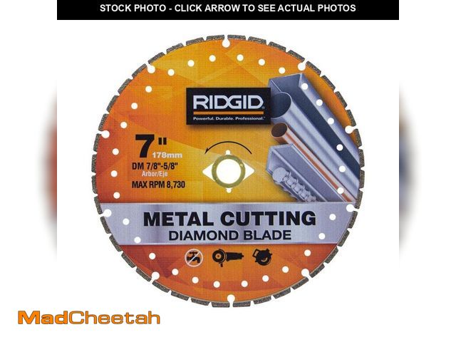 Lot 74-13002397 - *SCRATCHED* RIDGID 7 in. Metal Cutting Diamond Blade *SCRATCHED*  - USED