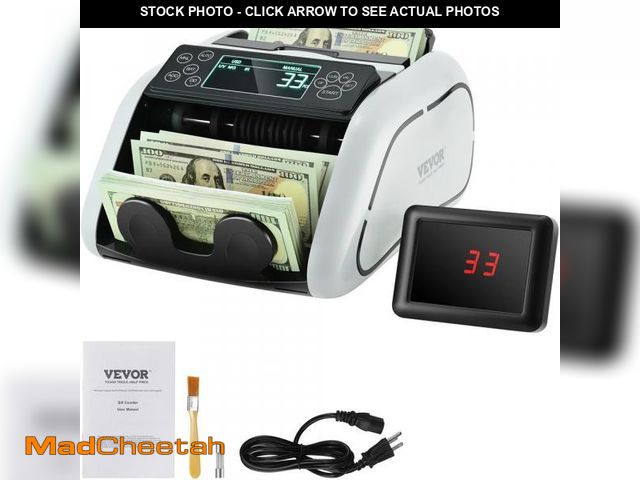 Lot 74-12424878 - SKYSHALO Money Counter Machine, Bill Counter with UV, MG, IR and DD Counterfeit Detection, USD and E...