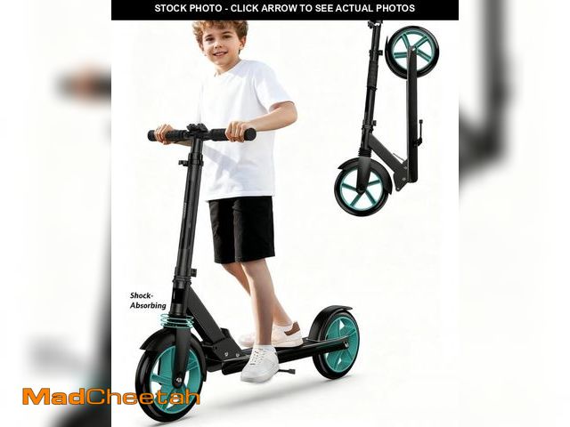 Lot 74-12513322 - LNOW Kick Scooter for Ages 5+, Kid, Teens &amp; Adults,Max Load 220 LBS,8IN Big Wheels,4 Adjustable ...