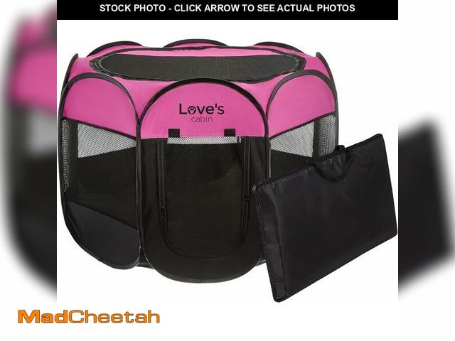 Lot 74-12829030 - Love's cabin Pet Puppy Dog Playpen, Large Dog Tent Crates Cage Indoor/Outdoor, Portable Playpen for ...