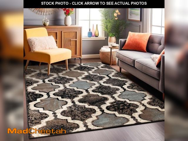 Lot 74-12138049 - Superior Indoor Small Area Rug, Jute Backed, Perfect for Living/ Dining Room, Bedroom, Office, Kitch...