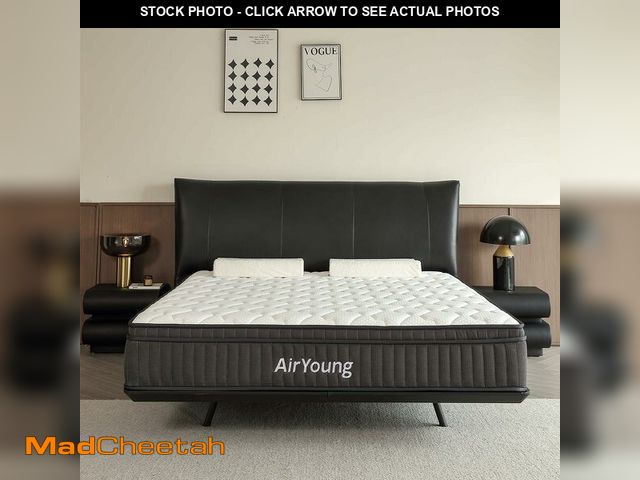 Lot 74-12571944 - AirYoung 12 inch Queen Innerspring Hybrid Mattress in a Box with Gel Memory Foam,Durable Edge Suppor...