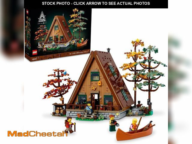 Lot 74-11915241 - LEGO Ideas A-Frame Cabin 21338 Collectible Display Set, Buildable Model Kit for Adults, Gift for Nat...