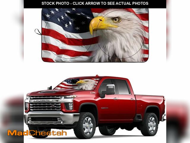 Lot 74-14213340 - SEPORUD Windshield Sun Shade New American Eagle Flag USA Patriotic Design - Folding Car Front Window...