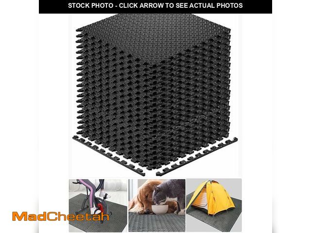 Lot 74-13584297 - Walsai Exercise Mats Puzzle Foam Mats Gym Flooring Mat Cover 20 SQ.FT Interlocking Foam Mats with EV...