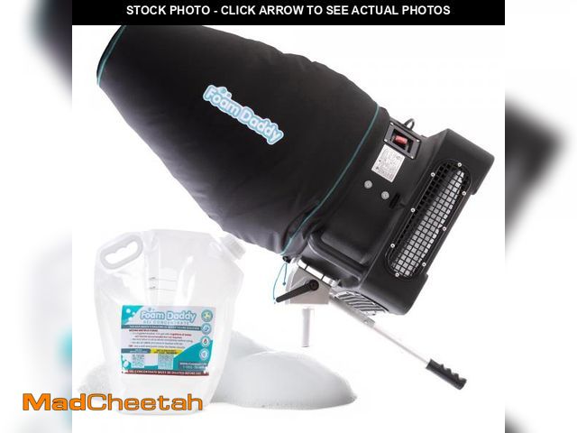 Lot 74-12393415 - FoamDaddy Large Foam Cannon Ã¢â¬â High-Output Machine Ã¢â¬â Easy Setup Ã¢â¬â Includes Pump,...