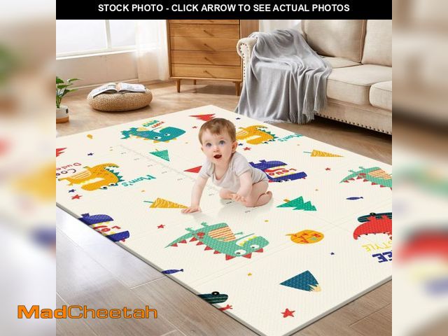 Lot 74-12047781 - Baby Play Mat, 74 x 50 Inch Play Mat Perfect for Use Baby Playpen, Foldable Baby Foam Playmat for Fl...