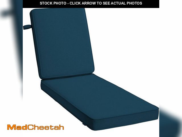 Lot 74-13039709 - Arden Foam Outdoor Double Welted Chaise Lounge Cushion, 21 x 72, Made with ProFoam, Rain-Proof, Fade...