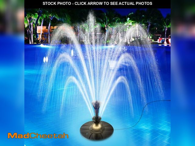 Lot 74-13954886 - SZMP Upgraded Floating Pool Fountain, Pond Water Fountain with 2 Sprinkler Modes, 32.8ft Power Cord,...