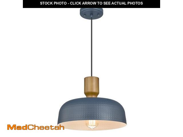 Lot 74-12305377 - Darkaway Pendant Light Fixtures Ceiling Hanging with Hammered Metal Shade, Modern Pendant Light for ...