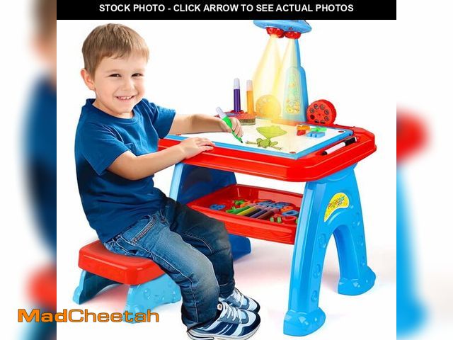 Lot 74-14259764 - Flooyes Drawing Projector table for Kids, Learning Projector table Toys for Ages 3 4 5 6 7 8 Year Ol...