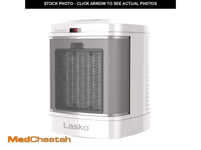 Lot 74-12592547 - Lasko 1500-Watt 7.65 in. Electric Bathroom Ceramic Space Heater with Fan and ALCI Safety Plug - UNUS...