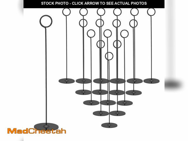 Lot 74-12979177 - Urban Deco 16PK Table Number Holders Place Card Holders 12 Inch Table Card Holders Steel Card Holder...