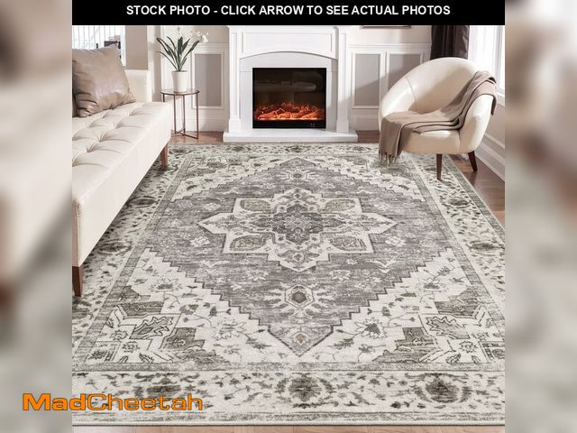 Lot 74-13107004 - SERISSA Boho 8x10 Area Rugs, Washable Vintage Large Living Room Rug Non-Slip, Ultra Soft Oriental Pr...